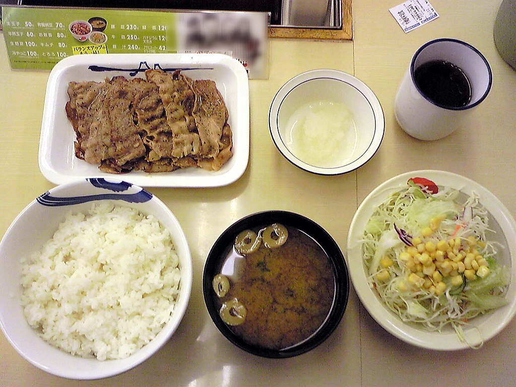 Matsuya set meal
