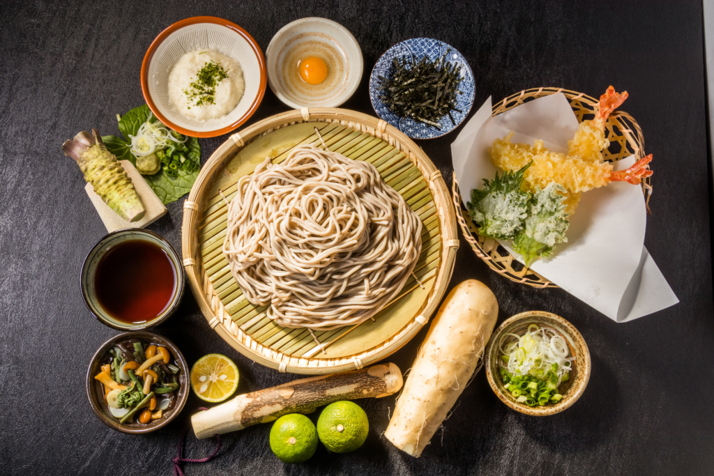 japanese-noodles-grated-yam-soba-set-s542448778