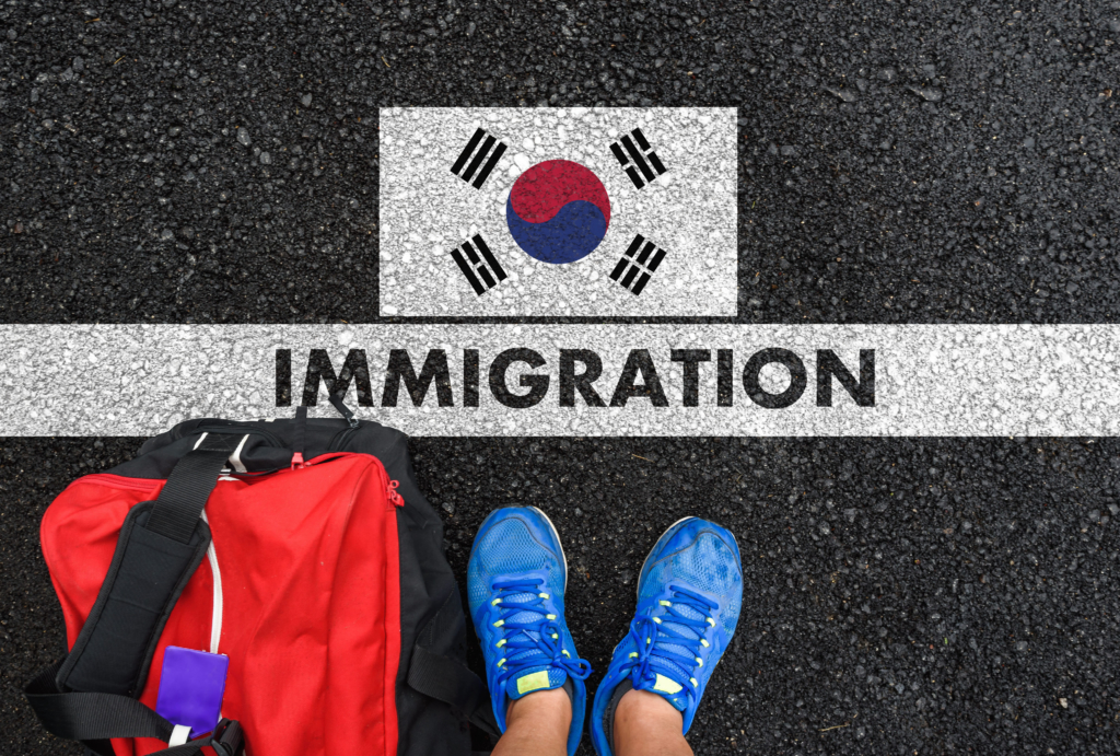 vạch kẻ nhập cảnh vào Hàn Quốc