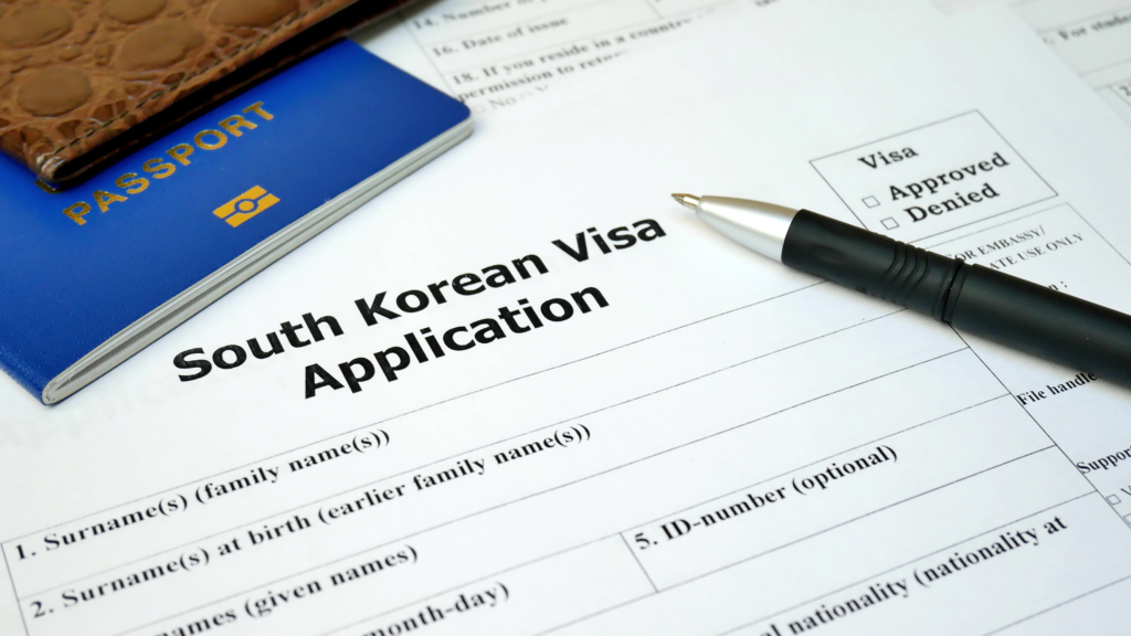 đơn xin visa Hàn Quốc