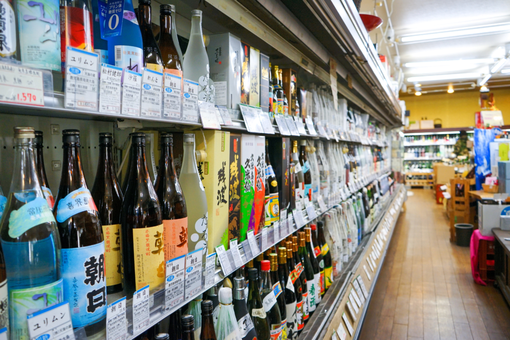 inside a japanese liquor store
