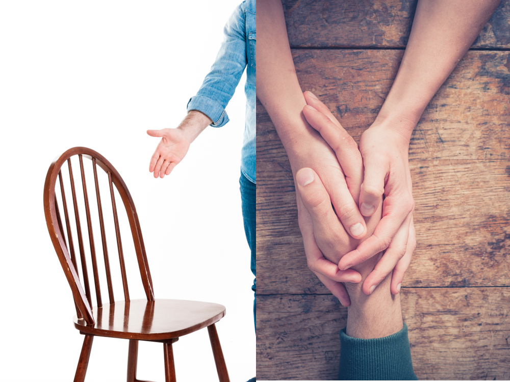 Offering a seat vs. touching