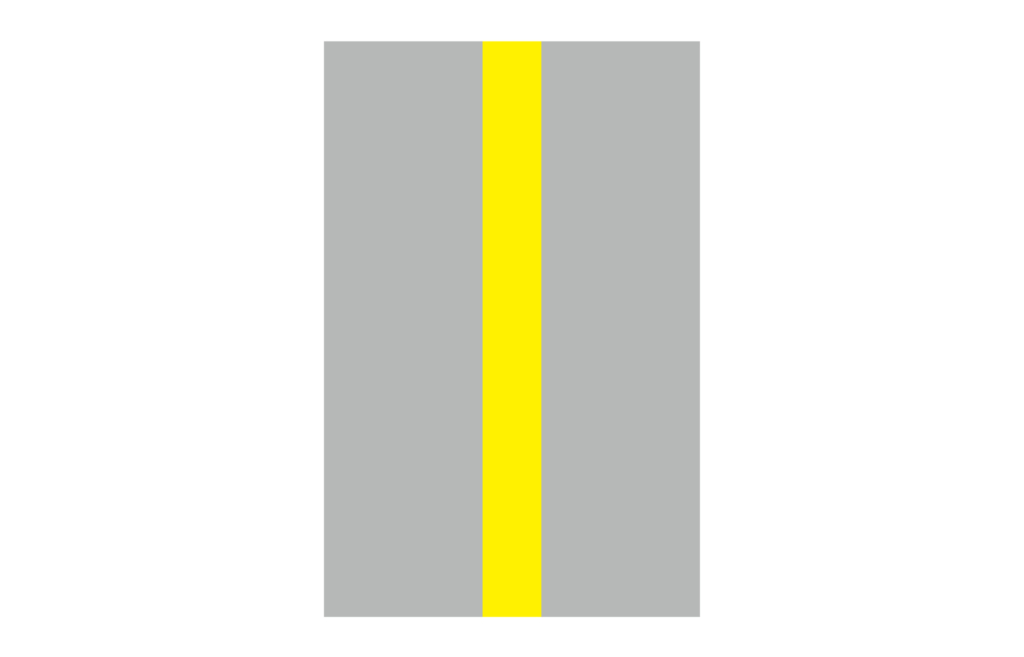 分向限制線為黃色實線的標誌